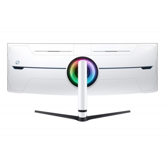 Samsung - G95NC pantalla para PC 144,8 cm (57") 7680 x 2160 Pixeles Dual UHD LED Negro, Blanco