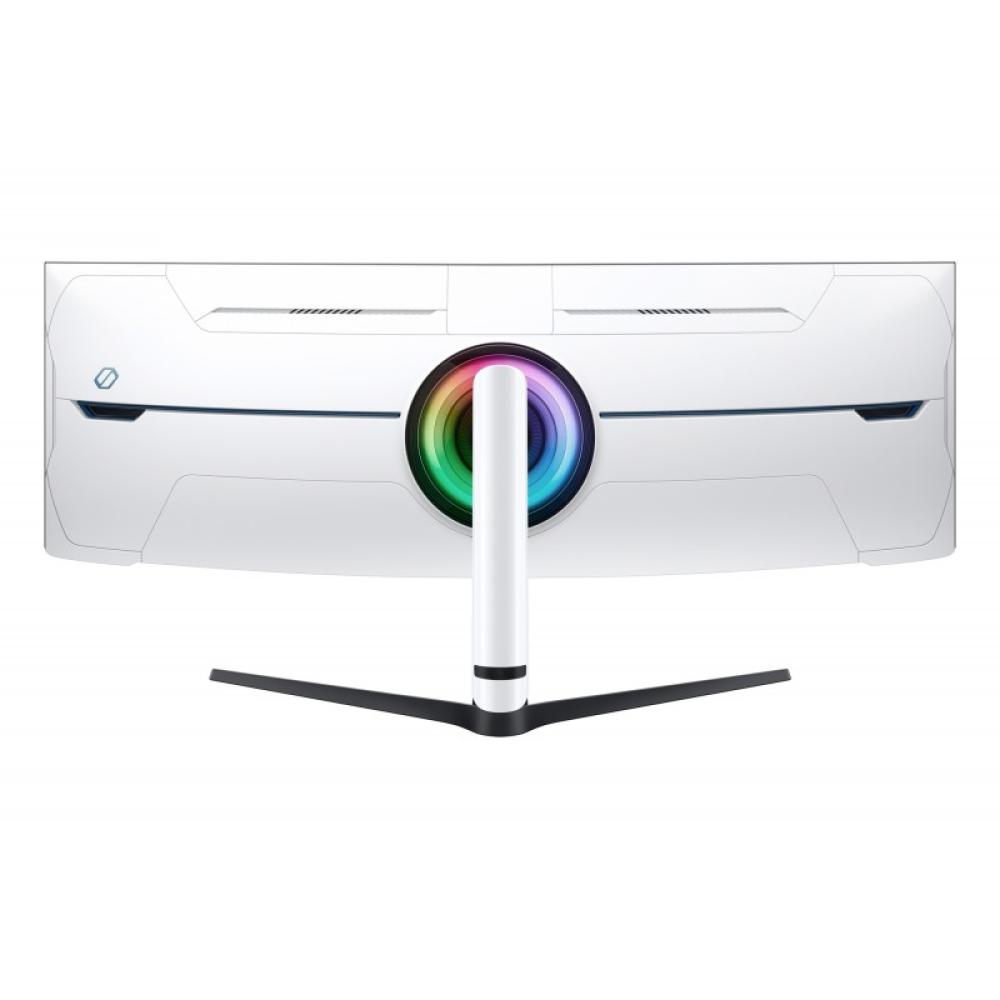 Samsung - G95NC pantalla para PC 144,8 cm (57") 7680 x 2160 Pixeles Dual UHD LED Negro, Blanco