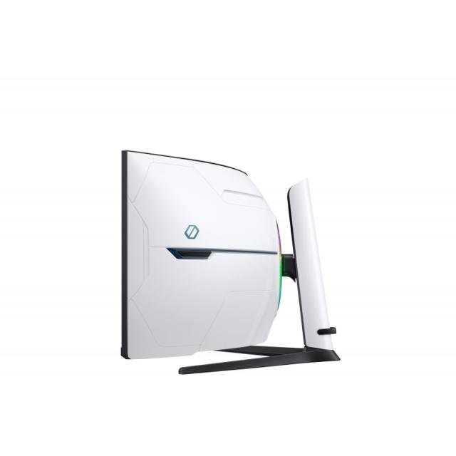 Samsung - G95NC pantalla para PC 144,8 cm (57") 7680 x 2160 Pixeles Dual UHD LED Negro, Blanco