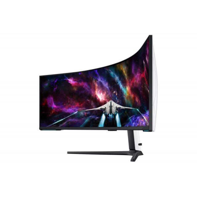 Samsung - G95NC pantalla para PC 144,8 cm (57") 7680 x 2160 Pixeles Dual UHD LED Negro, Blanco