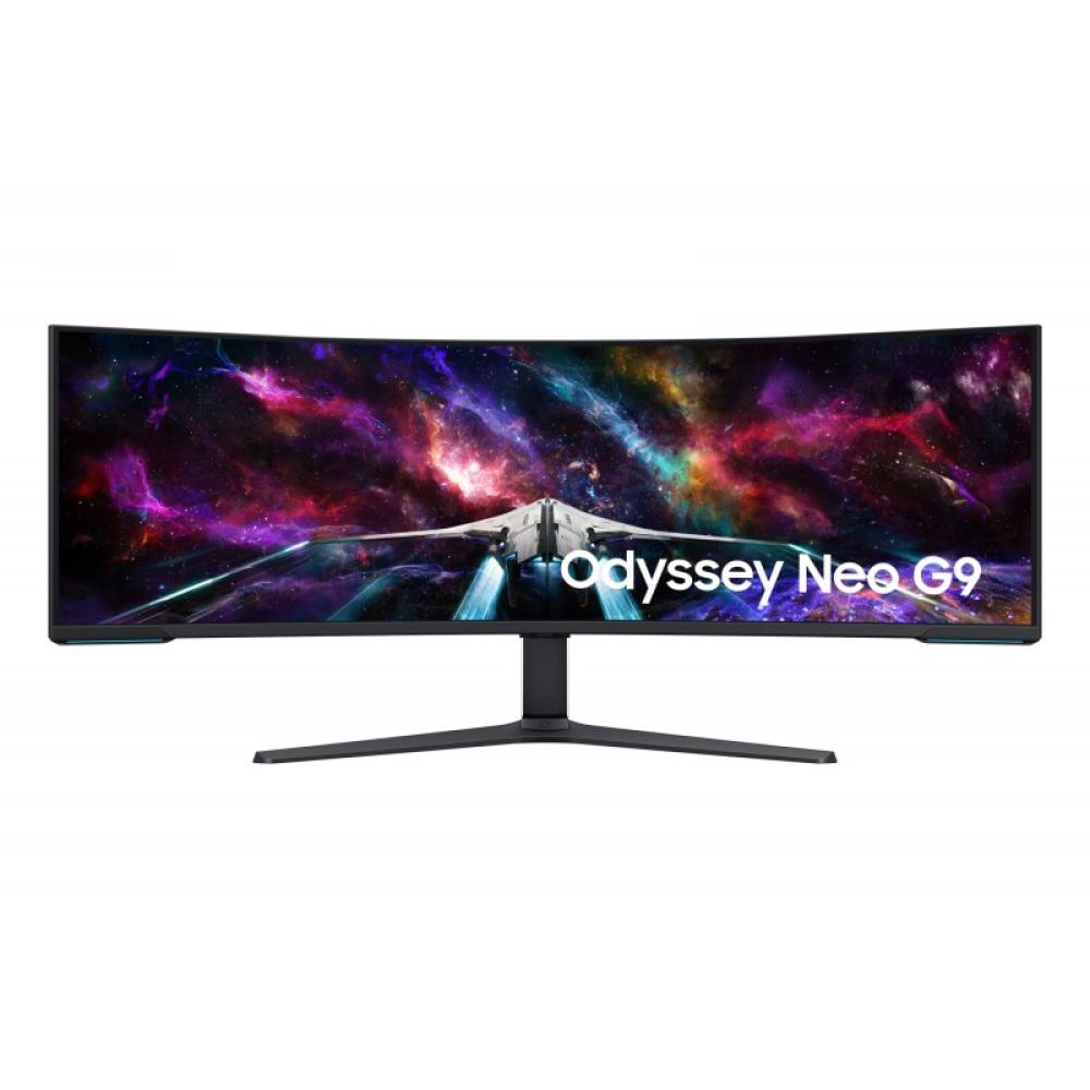Samsung - G95NC pantalla para PC 144,8 cm (57") 7680 x 2160 Pixeles Dual UHD LED Negro, Blanco