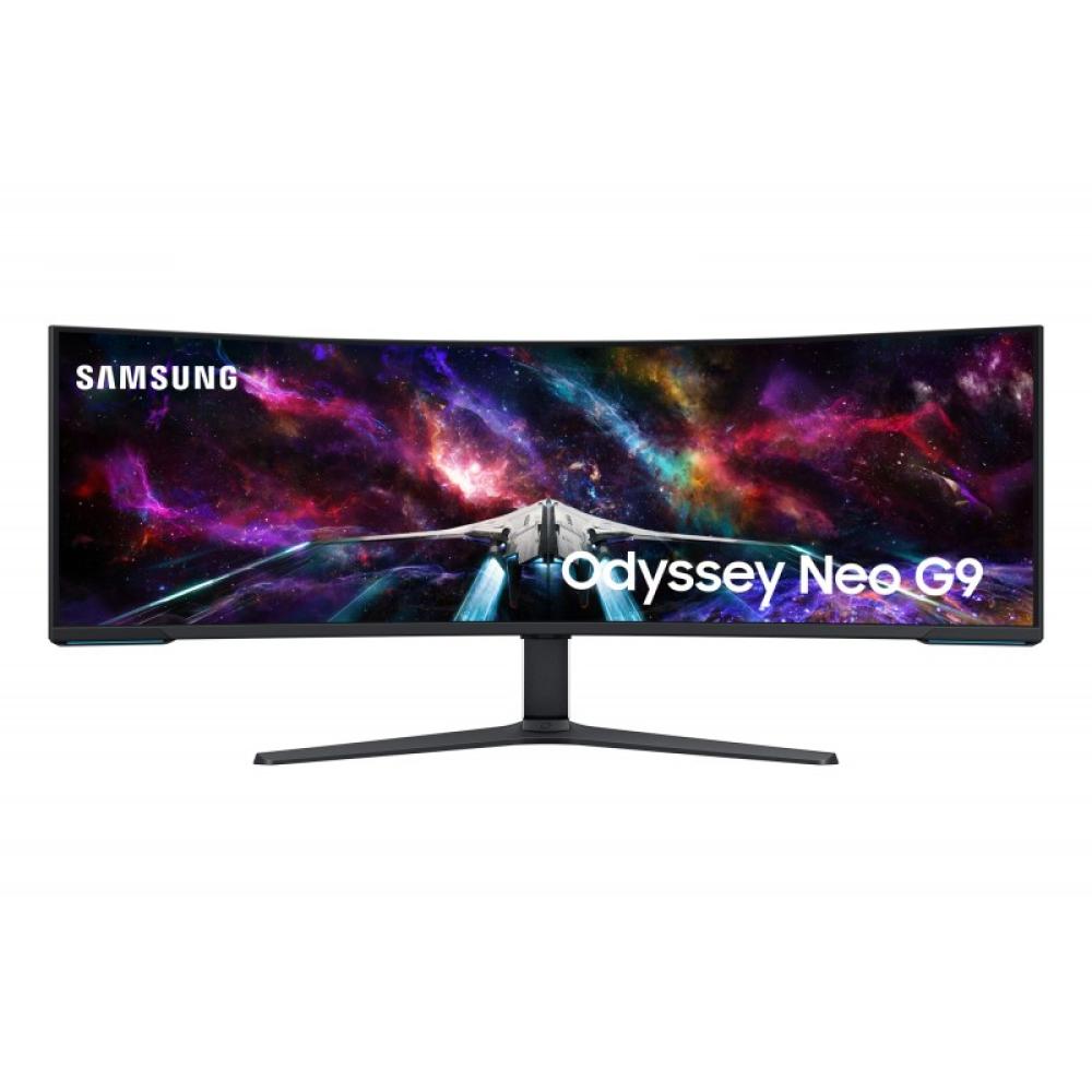 Samsung - G95NC pantalla para PC 144,8 cm (57") 7680 x 2160 Pixeles Dual UHD LED Negro, Blanco