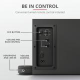 Trust - Yuri conjunto de altavoces 60 W Universal Negro 2.1 canales De 1 vía 15 W