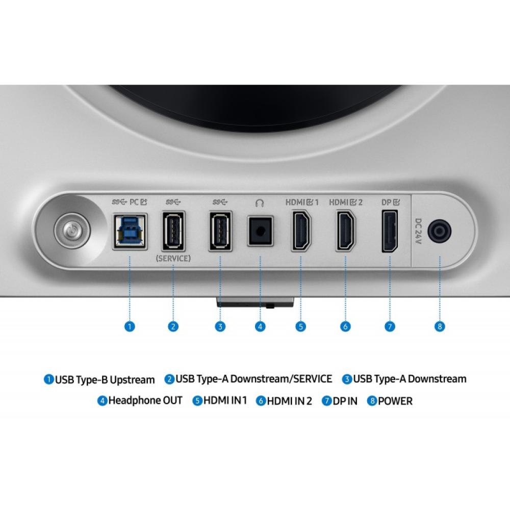 Samsung - S27DG610SU pantalla para PC 68,6 cm (27") 2560 x 1440 Pixeles Quad HD OLED Plata