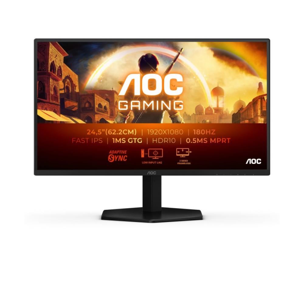 AOC - G4 25G42E pantalla para PC 62,2 cm (24.5") 1920 x 1080 Pixeles Full HD LED Negro, Rojo
