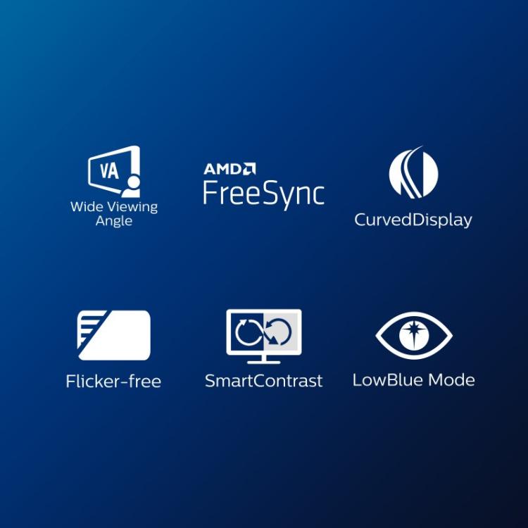 Philips - E Line 322E1C/00 pantalla para PC 80 cm (31.5") 1920 x 1080 Pixeles Full HD LCD Negro