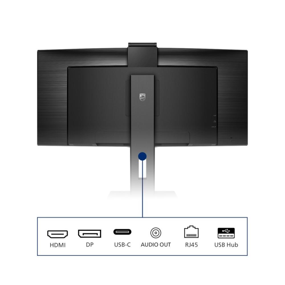 Philips - P Line 346P1CRH/00 pantalla para PC 86,4 cm (34") 3440 x 1440 Pixeles UltraWide Quad HD LED Negro