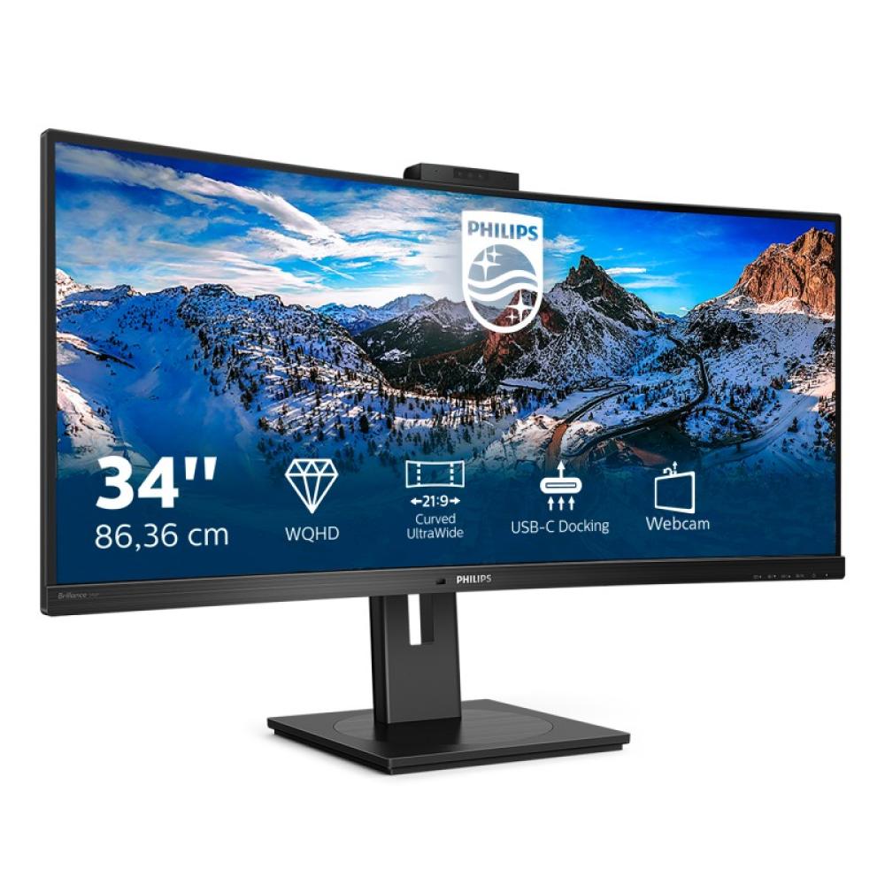 Philips - P Line 346P1CRH/00 pantalla para PC 86,4 cm (34") 3440 x 1440 Pixeles UltraWide Quad HD LED Negro