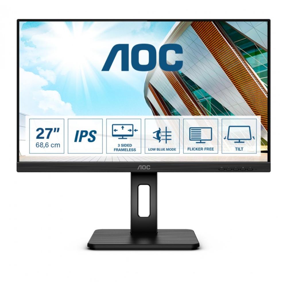 AOC - P2 Q27P2Q pantalla para PC 68,6 cm (27") 2560 x 1440 Pixeles Quad HD LED Negro