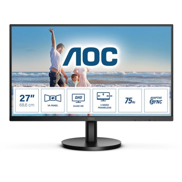 AOC - Q27B3MA pantalla para PC 68,6 cm (27") 2560 x 1440 Pixeles Quad HD LED Negro