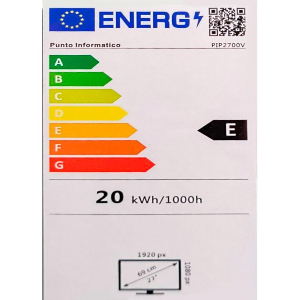 PUNTO INFORMÁTICO - PiP2700V pantalla para PC 68,6 cm (27") 1920 x 1080 Pixeles Full HD LED Negro