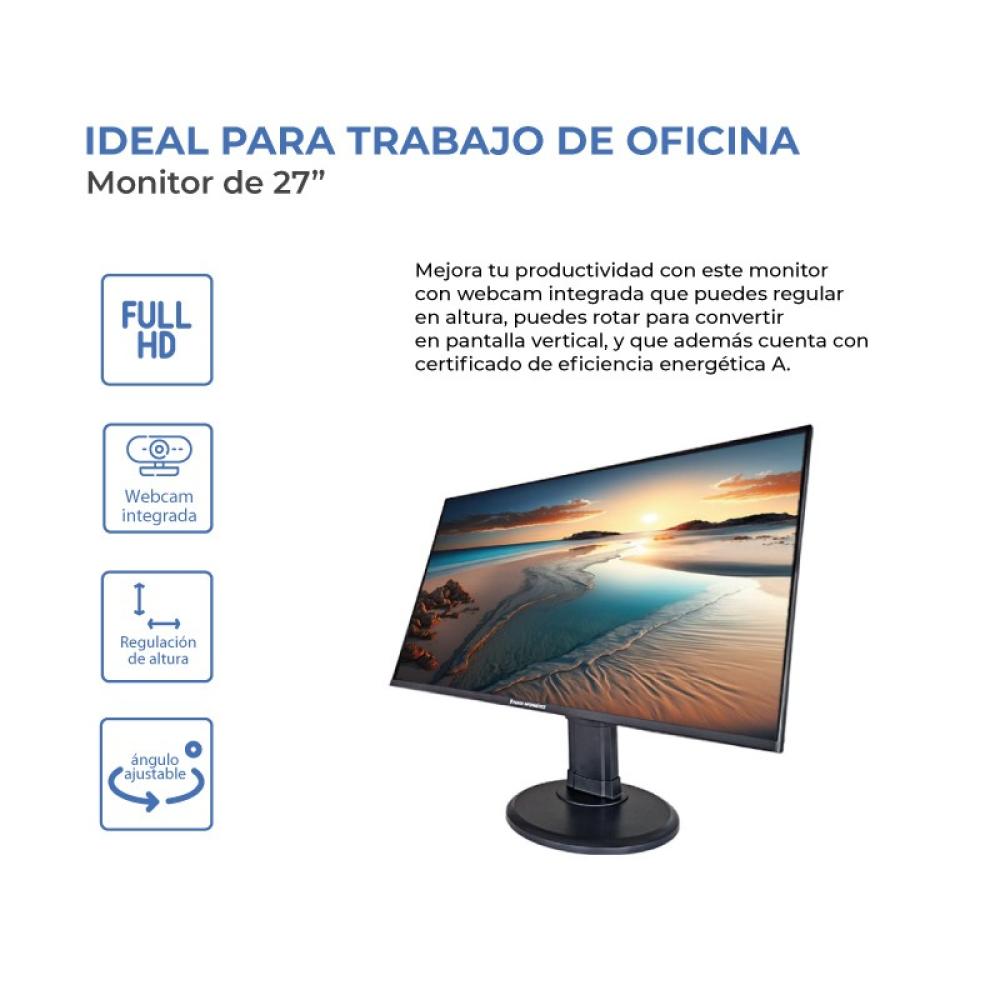 PUNTO INFORMÁTICO - PiP2700V pantalla para PC 68,6 cm (27") 1920 x 1080 Pixeles Full HD LED Negro