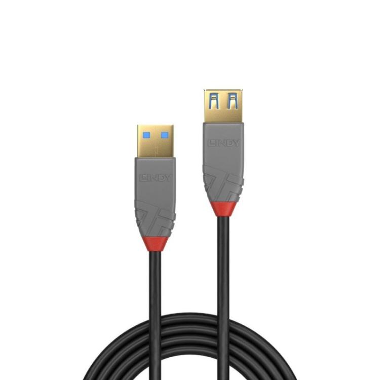Lindy - 36763 cable USB USB 3.2 Gen 1 (3.1 Gen 1) 3 m USB A Negro