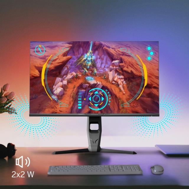 Thomson - M27QG5Y14 pantalla para PC 68,6 cm (27") 2560 x 1440 Pixeles Quad HD LED Gris