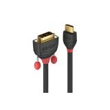 Lindy - 36271 adaptador de cable de vídeo 1 m HDMI tipo A (Estándar) DVI-D Negro