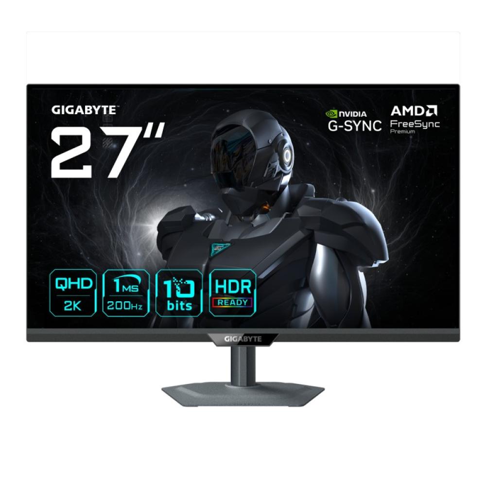 GIGABYTE - G27Q2 Monitor Gaming 27” 2K QHD - 2560 x 1440, 200Hz, 1ms, 350 cd/m², Compatible con G-Sync, FreeSync Premium, HDR10,
