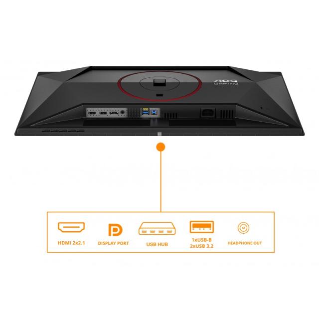 AOC - G4 Q27G4ZDR pantalla para PC 67,3 cm (26.5") 2560 x 1440 Pixeles Quad HD QD-OLED Negro, Rojo