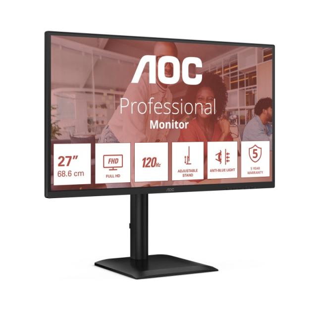AOC - 27E4CV pantalla para PC 68,6 cm (27") 1920 x 1080 Pixeles Full HD LED Negro