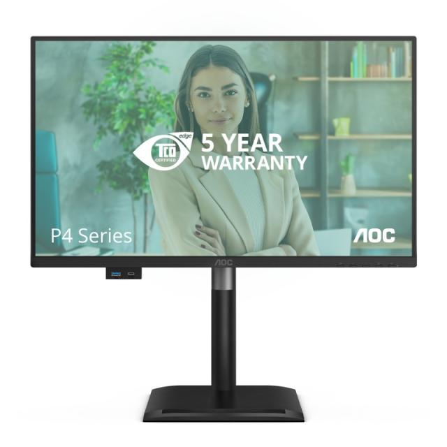 AOC - 24P4CV pantalla para PC 60,5 cm (23.8") 1920 x 1080 Pixeles Full HD LED Negro
