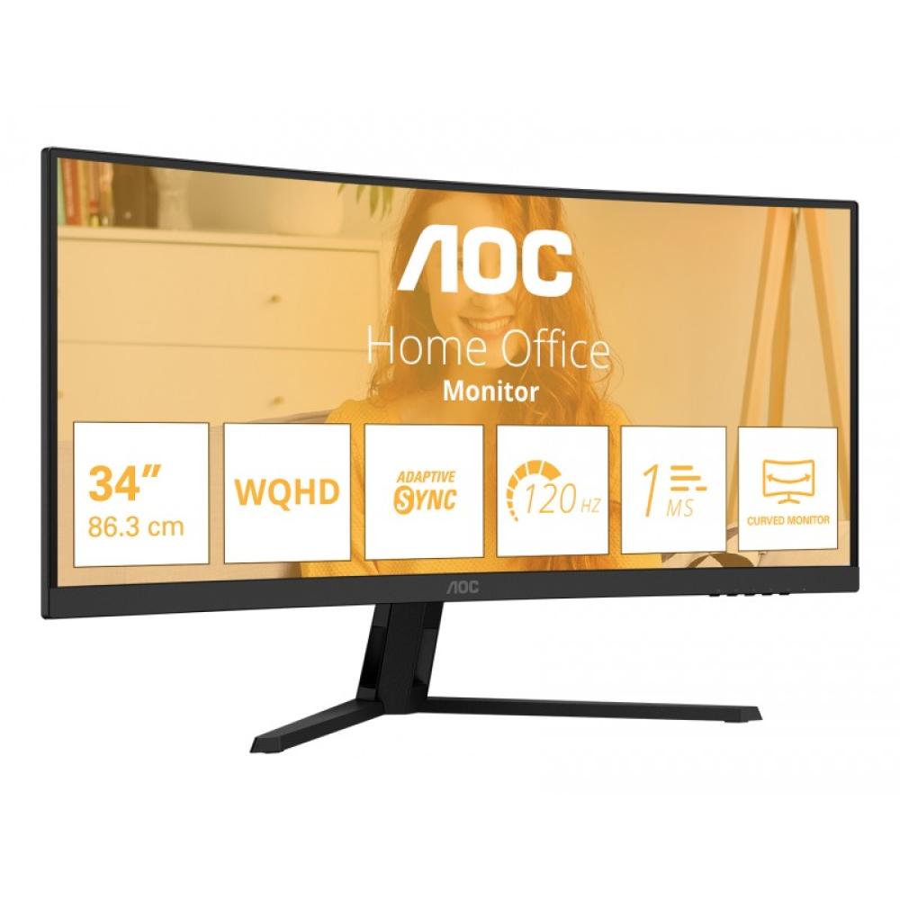 AOC - B3 CU34B3E pantalla para PC 86,4 cm (34") 3440 x 1440 Pixeles Wide Quad HD LED Negro