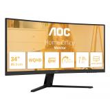 AOC - B3 CU34B3E pantalla para PC 86,4 cm (34") 3440 x 1440 Pixeles Wide Quad HD LED Negro