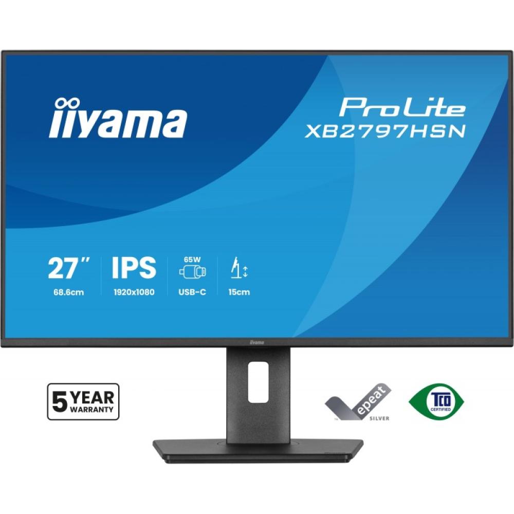 iiyama - ProLite XB2797HSN-B1 pantalla para PC 68,6 cm (27") 1920 x 1080 Pixeles Full HD LCD Negro