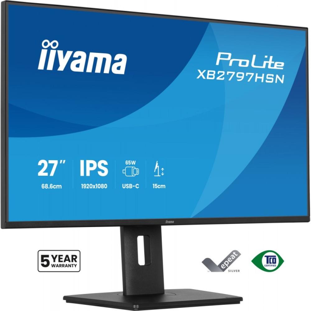 iiyama - ProLite XB2797HSN-B1 pantalla para PC 68,6 cm (27") 1920 x 1080 Pixeles Full HD LCD Negro
