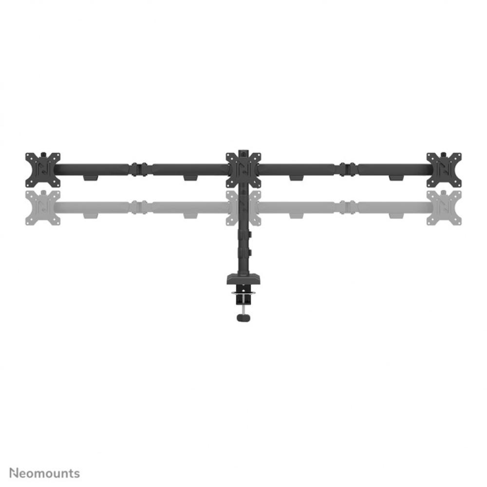 Neomounts - DS60-600BL3 Brazo de monitor 10-27" - Quick-fix - Tope-a-180°