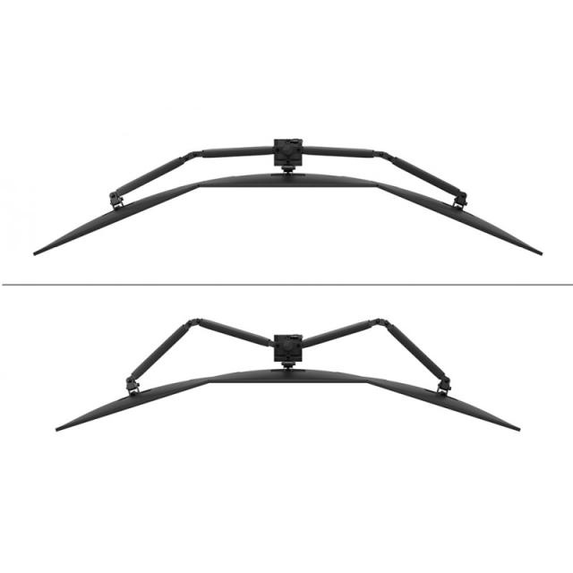 Neomounts - DS60-600BL3 Brazo de monitor 10-27" - Quick-fix - Tope-a-180°