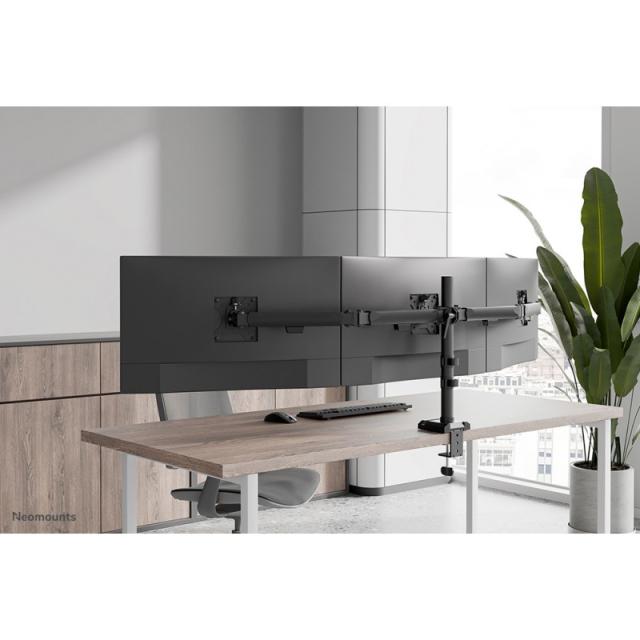 Neomounts - DS60-600BL3 Brazo de monitor 10-27" - Quick-fix - Tope-a-180°