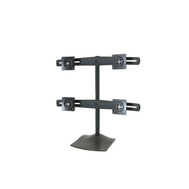 Ergotron - DS Series DS100 Quad Monitor Desk Stand 61 cm (24") Escritorio Negro