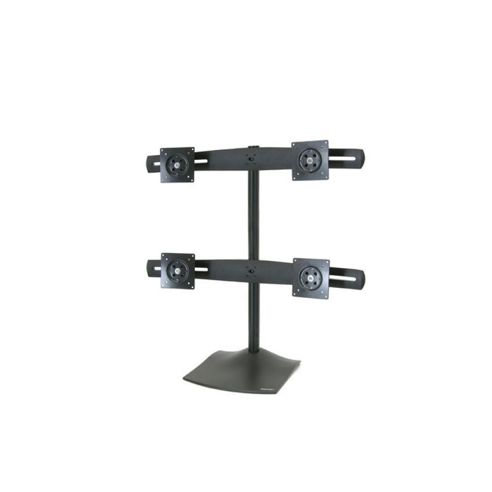 Ergotron - DS Series DS100 Quad Monitor Desk Stand 61 cm (24") Escritorio Negro