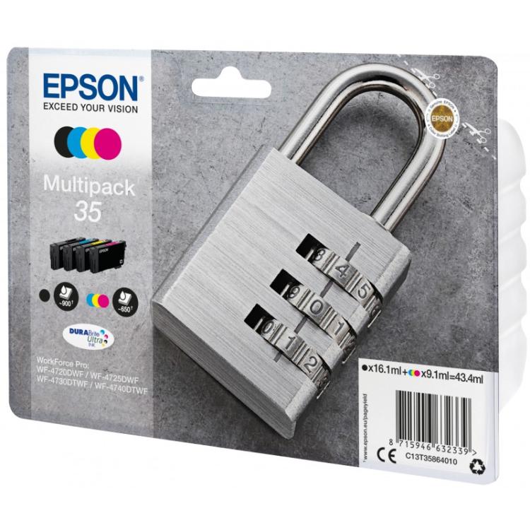 Epson - Padlock Multipack 4-colours 35 DURABrite Ultra Ink