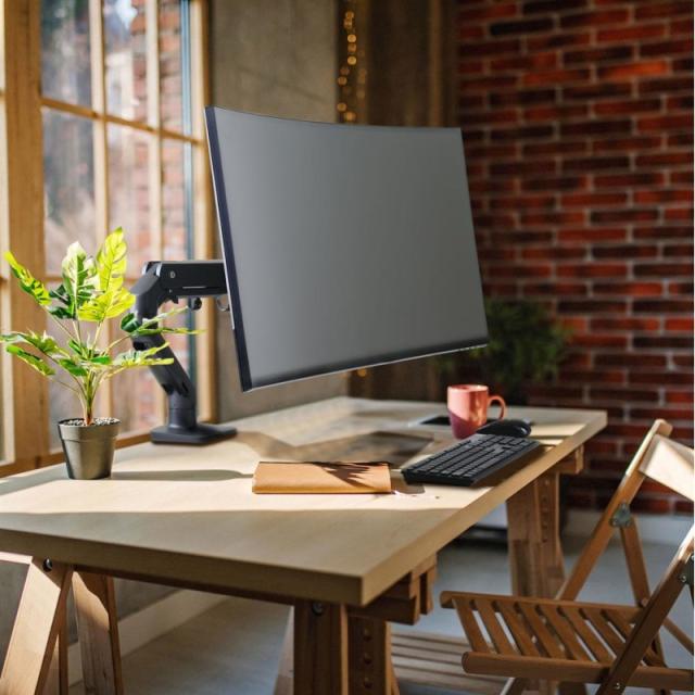 Ergotron - HX Series 45-475-224 soporte para monitor 124,5 cm (49") Escritorio Negro