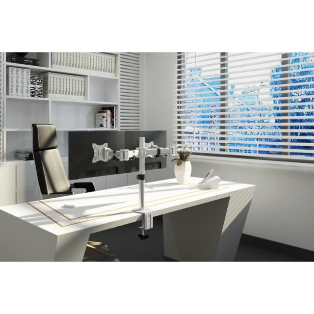 Neomounts - NM-D135DSILVER Brazo de monitor 10-27"