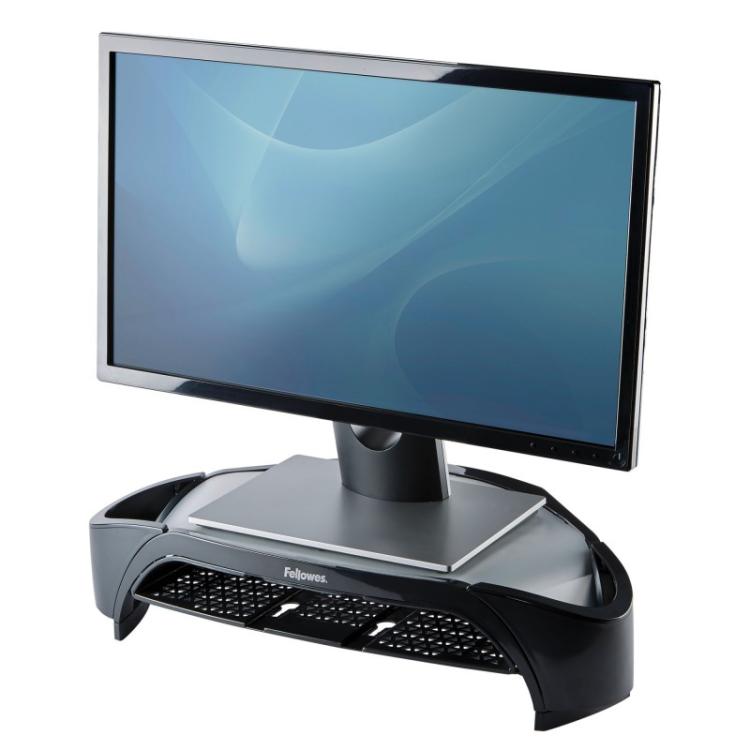 Fellowes - 8020801 soporte para monitor 53,3 cm (21") Negro Escritorio