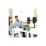 Fellowes - Seasa 8043701 soporte para monitor 68,6 cm (27") Escritorio Negro