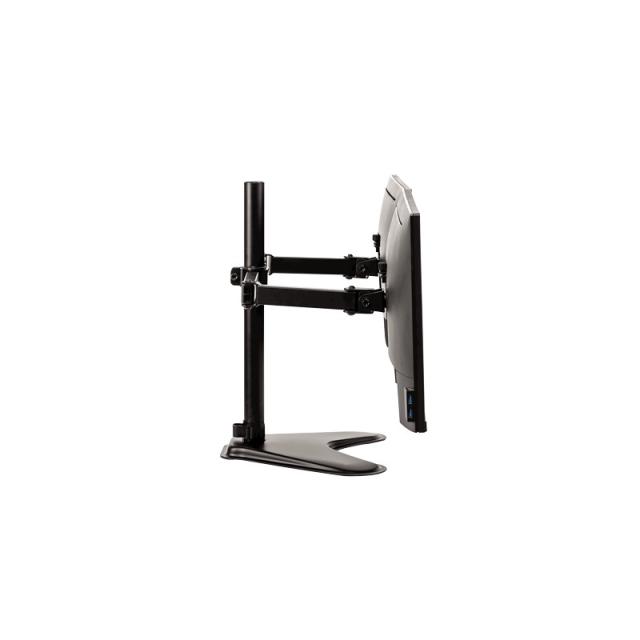 Fellowes - Seasa 8043701 soporte para monitor 68,6 cm (27") Escritorio Negro