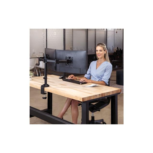 Fellowes - Reflex 8502601 soporte para monitor 68,6 cm (27") Escritorio Negro