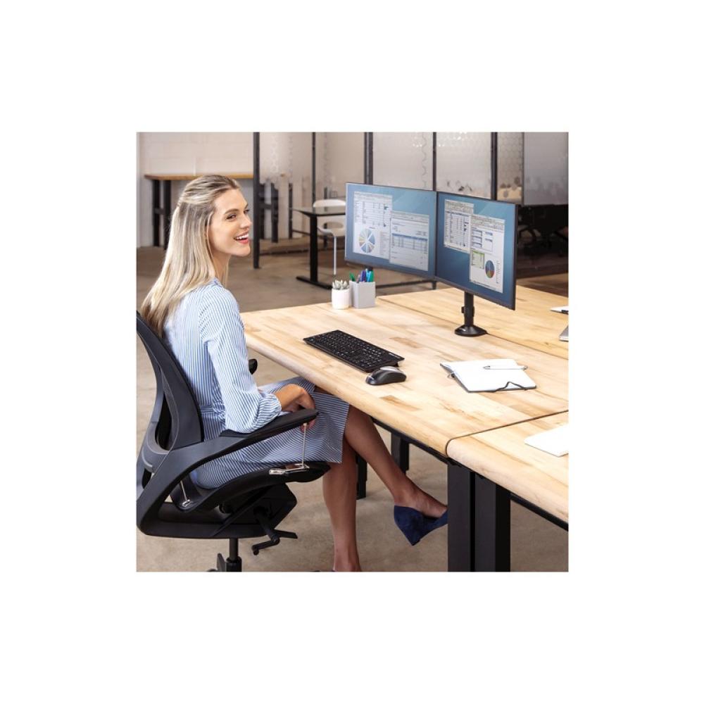 Fellowes - Reflex 8502601 soporte para monitor 68,6 cm (27") Escritorio Negro