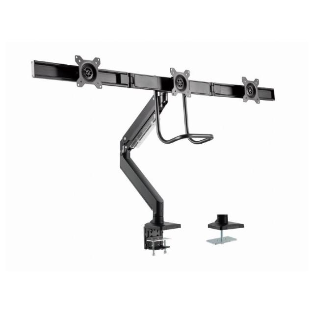 Gembird - MA-DA3-03 soporte para monitor 68,6 cm (27") Escritorio Negro