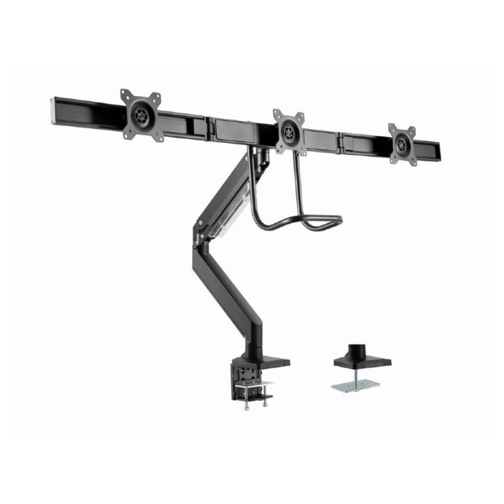 Gembird - MA-DA3-03 soporte para monitor 68,6 cm (27") Escritorio Negro