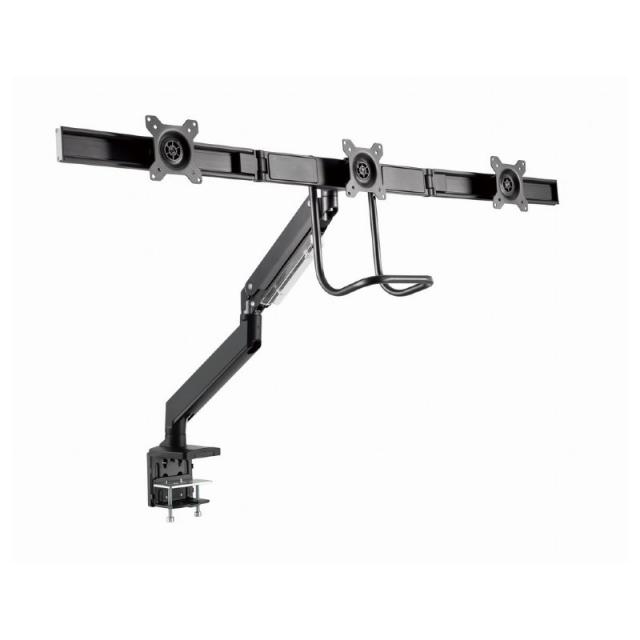Gembird - MA-DA3-03 soporte para monitor 68,6 cm (27") Escritorio Negro