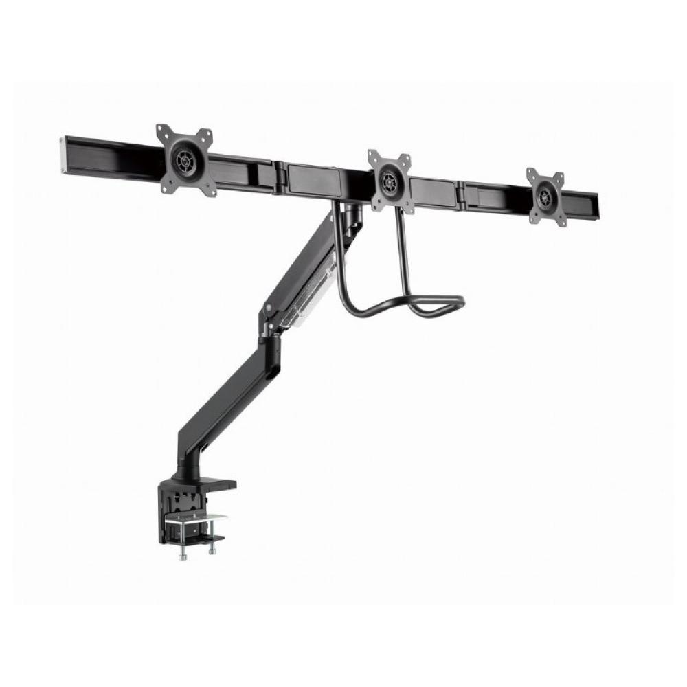 Gembird - MA-DA3-03 soporte para monitor 68,6 cm (27") Escritorio Negro