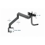 Gembird - MA-DA3-03 soporte para monitor 68,6 cm (27") Escritorio Negro