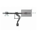 Gembird - MA-DA3-03 soporte para monitor 68,6 cm (27") Escritorio Negro