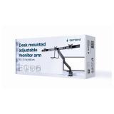 Gembird - MA-DA3-03 soporte para monitor 68,6 cm (27") Escritorio Negro