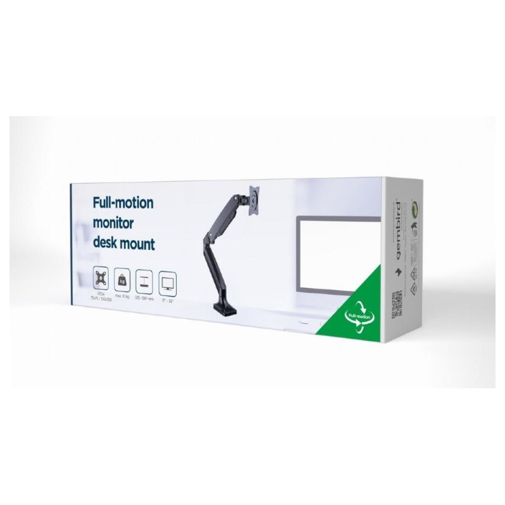 Gembird - MA-DA1-03 soporte para monitor 88,9 cm (35") Escritorio Negro