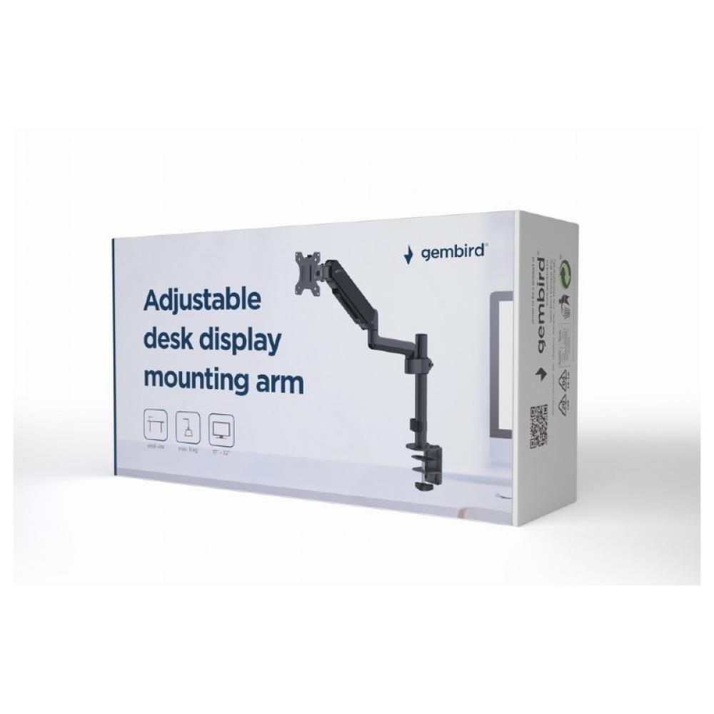 Gembird - MA-DA1P-01 soporte para monitor 81,3 cm (32") Escritorio Negro