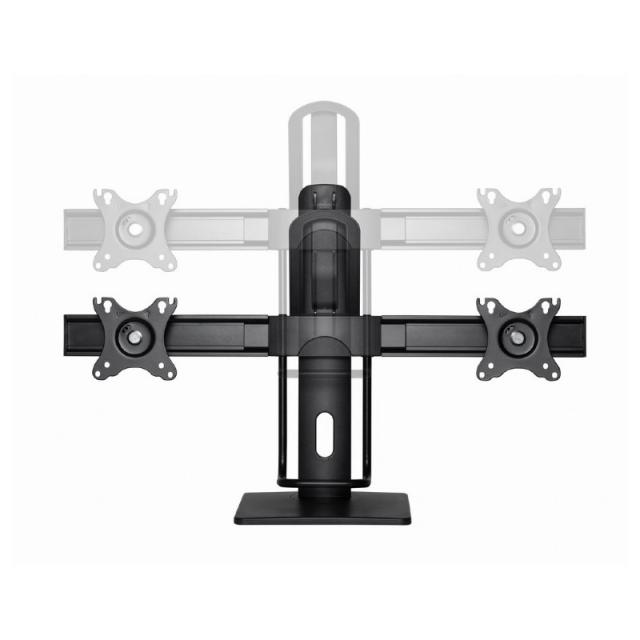 Gembird - MS-D2-01 soporte para monitor 68,6 cm (27") Escritorio Negro